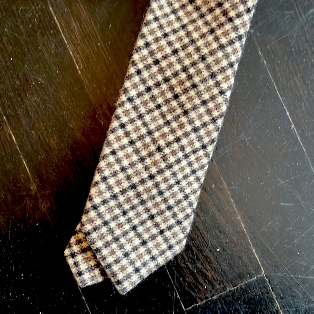 J.Crew Plaid Wool Tie **LIKE NEW**